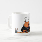 Tasse Capybara Chef Pixel Art (Devant gauche)