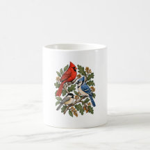 Tasse Cardinal Geai Bleu Mésange Ornithologue