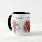 Tasse cardinale rouge - Cardinalis (Devant gauche)