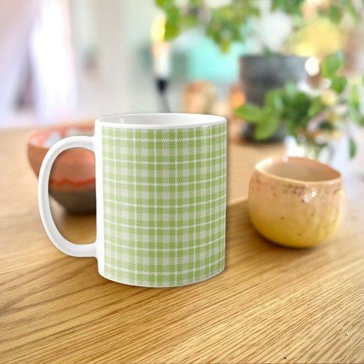 Tasse carreaux verts