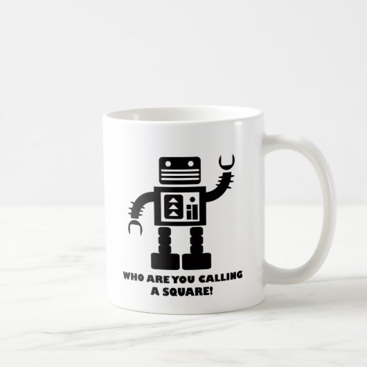 Tasse carrée de robot (Droite)