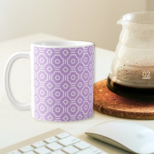 Tasse carrée octogonale violette
