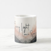 Tasse Carry Light, Leave Sparkles - Fleurs aquarel (Centre)