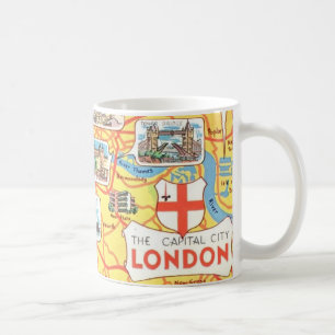 Tasse carte amusante de Londres Angleterre
