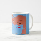 Tasse Carte Colorée de l'Empire Turc (Devant droit)