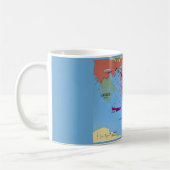 Tasse Carte Colorée de l'Empire Turc (Gauche)