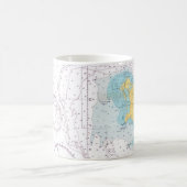 Tasse carte nautique de Barbuda (Centre)