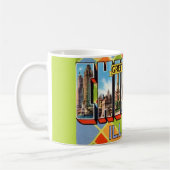 Tasse carte postale de Chicago (Gauche)