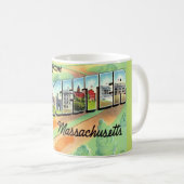 Tasse carte postale rétro Worcester Ma (Devant droit)