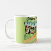 Tasse carte postale rétro Worcester Ma (Gauche)
