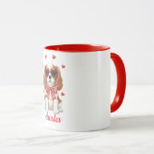 Tasse Cavalier King Charles chien Saint-Valentin 2 (Devant droit)