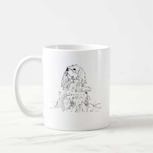Tasse Cavalier King Charles Spaniel, Encre Minimal (Gauche)