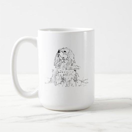 Tasse Cavalier King Charles Spaniel, Encre Minimal (Gauche)