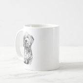 Tasse Cavapoo – Mug de café avec dessin à la main  (Devant gauche)
