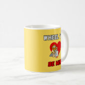 Tasse Cavernicole Drôle - Roue Tu seras à moi? Cœu (Devant droit)