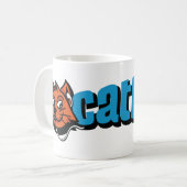 Tasse CD de chat bleu de logo (Devant gauche)