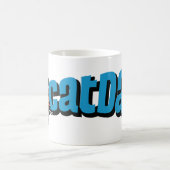 Tasse CD de chat bleu de logo (Centre)