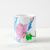 Tasse céleste de monogramme de conception de rose (Centre)