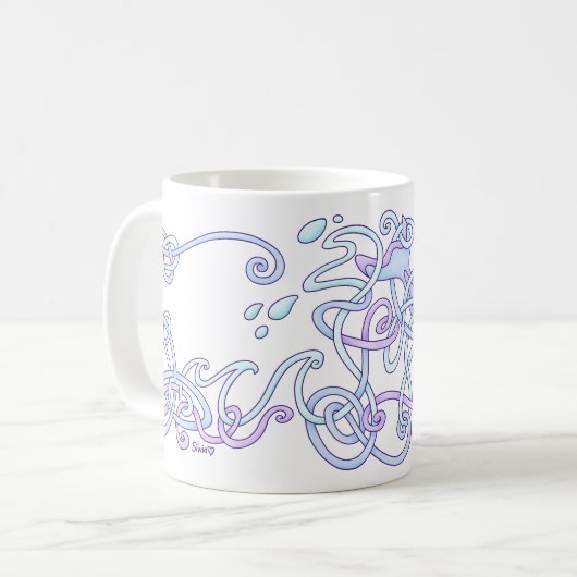 Tasse celtique de dauphin (Devant gauche)