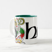 Tasse celtique de dragon de bassie (Devant gauche)