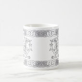 Tasse celtique de Gallois avec le dragon et noeuds (Centre)