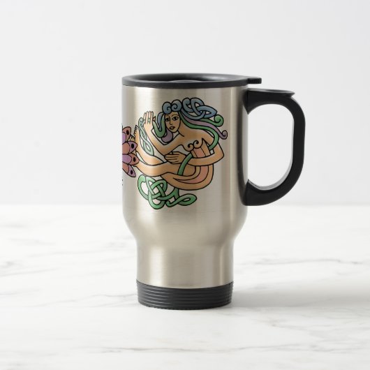 Tasse celtique de voyage de symboles (Droit)