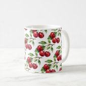Tasse cerises aquarelle récolte douce (Devant droit)