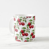 Tasse cerises aquarelle récolte douce (Devant gauche)