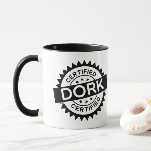 Tasse certifiée de Dork (Avec donut)