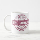 Tasse certifiée de Shopaholic (Gauche)