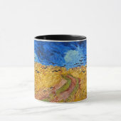 Tasse Champ de blé de Van Gogh avec corbeaux (Centre)