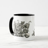 Tasse chanceuse de 13 chats noirs (Devant gauche)
