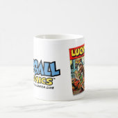 Tasse chanceuse de bandes dessinées (Centre)