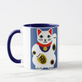 Tasse chanceuse de fantaisie de chat (Gauche)