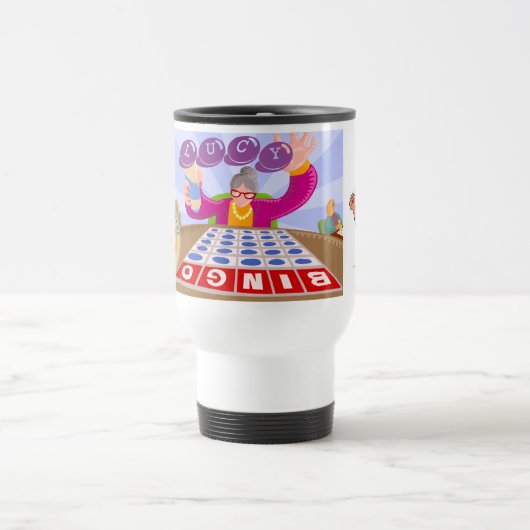 Tasse chanceuse de voyage de bingo-test d'éléphant (Centre)