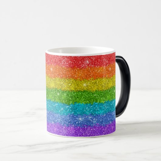 Tasse changeante d'arc-en-ciel de couleur (Devant droit)