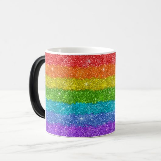 Tasse changeante d'arc-en-ciel de couleur (Devant gauche)