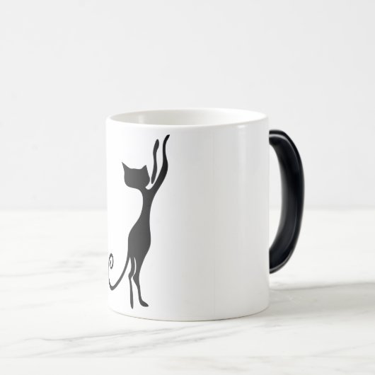 Tasse changeante de chat de couleur (Devant droit)