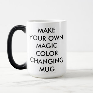 Tasse changeante de couleur magique personnalisée