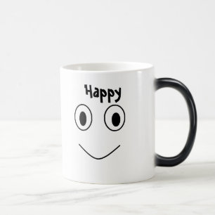 Tasse changeante de la température heureuse