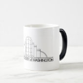 Tasse changeante de logo de couleur d'ADSW (Devant droit)