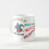 Tasse Chapeau de Fou du Poisson d'Avril Mug Classi (Devant gauche)