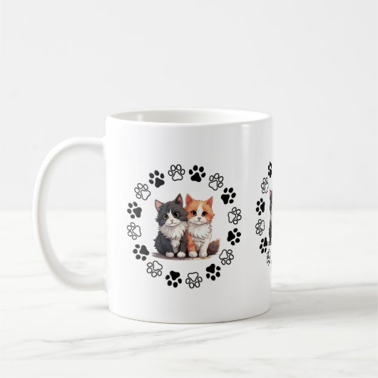 Tasse charmante à thème chat (Gauche)