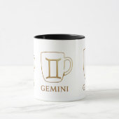 Tasse charmante du zodiaque Gémeaux (Centre)