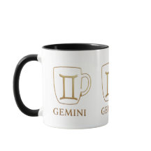 Tasse charmante du zodiaque Gémeaux