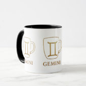 Tasse charmante du zodiaque Gémeaux (Devant gauche)