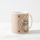 Tasse Chat Abyssin Fleur De Lis (Devant droit)
