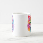 Tasse Chat Arc-en-ciel Aquarelle – Édition Faune (Centre)