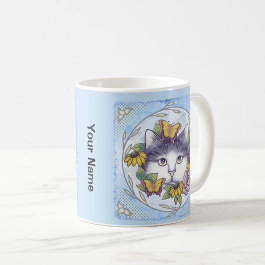 Tasse Chat Caché (Devant droit)