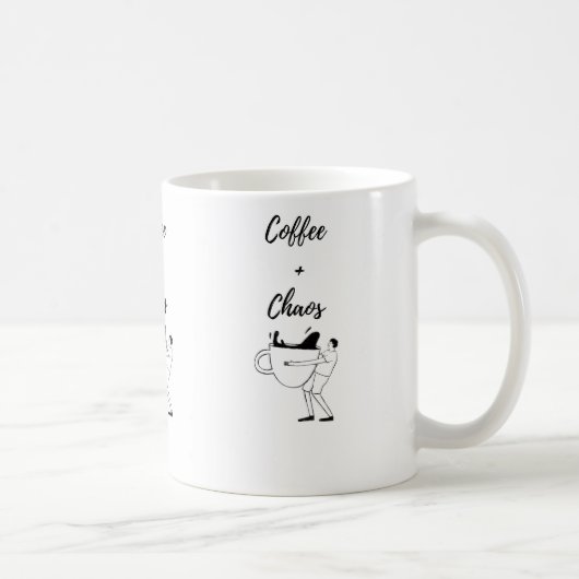 Tasse chat café+ chaos Fanny 11oz (Droite)